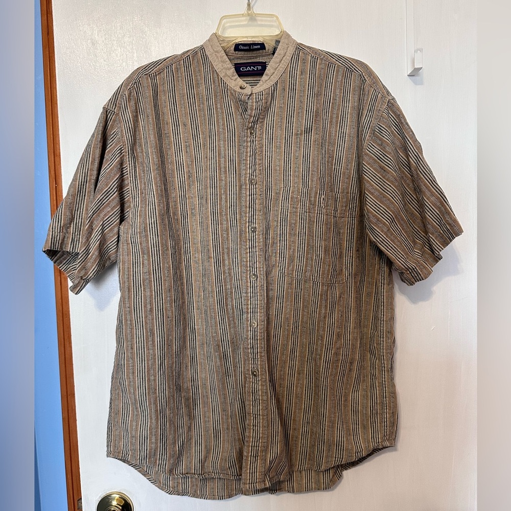 Men’s Linen/Cotton Blend Casual Shirt Size Medium